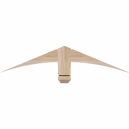 Ekena Millwork Bellingham Smooth Timber Gable Bracket, Douglas Fir, 36"W x 7"H x 1 1/2"D x 3 1/2"F, 5/12 Pitch GBW036X07X0204BEL00SDF